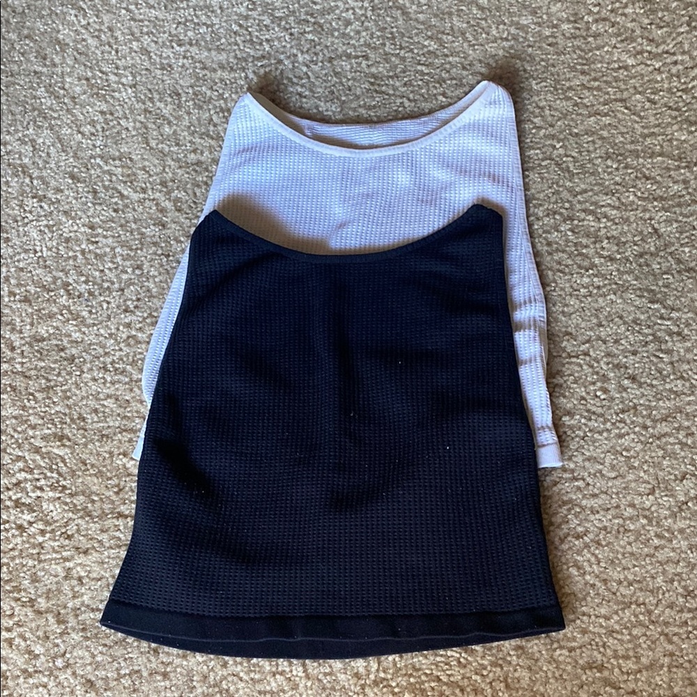 Set of 2 Intimately Free People - black and white size XS/S